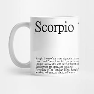 Scorpio Zodiac Sign Mug